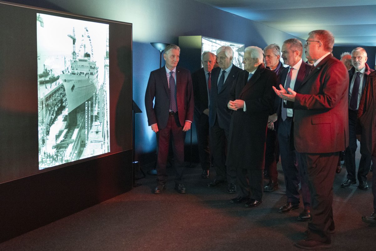 FOTO | Palermo, il Presidente della Repubblica Sergio Mattarella in visita a Fincantieri: “Complimenti alle Maestranze per il lavoro svolto”