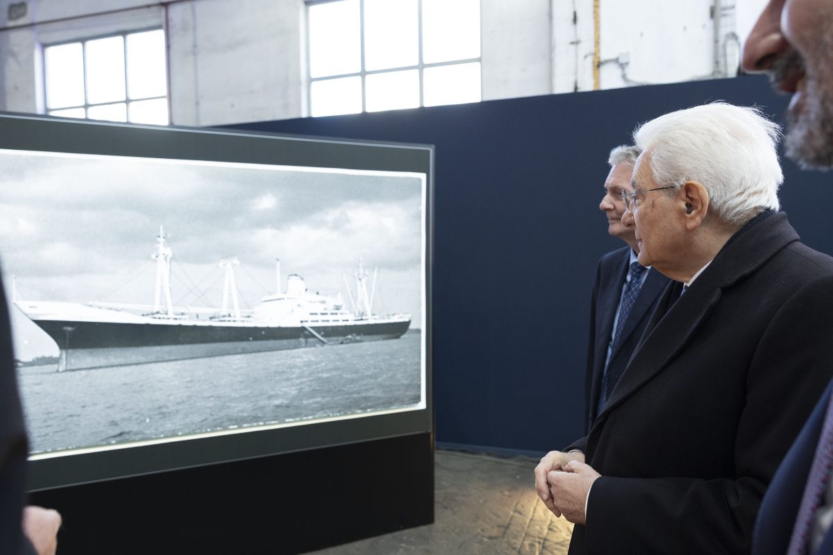 FOTO | Palermo, il Presidente della Repubblica Sergio Mattarella in visita a Fincantieri: “Complimenti alle Maestranze per il lavoro svolto”