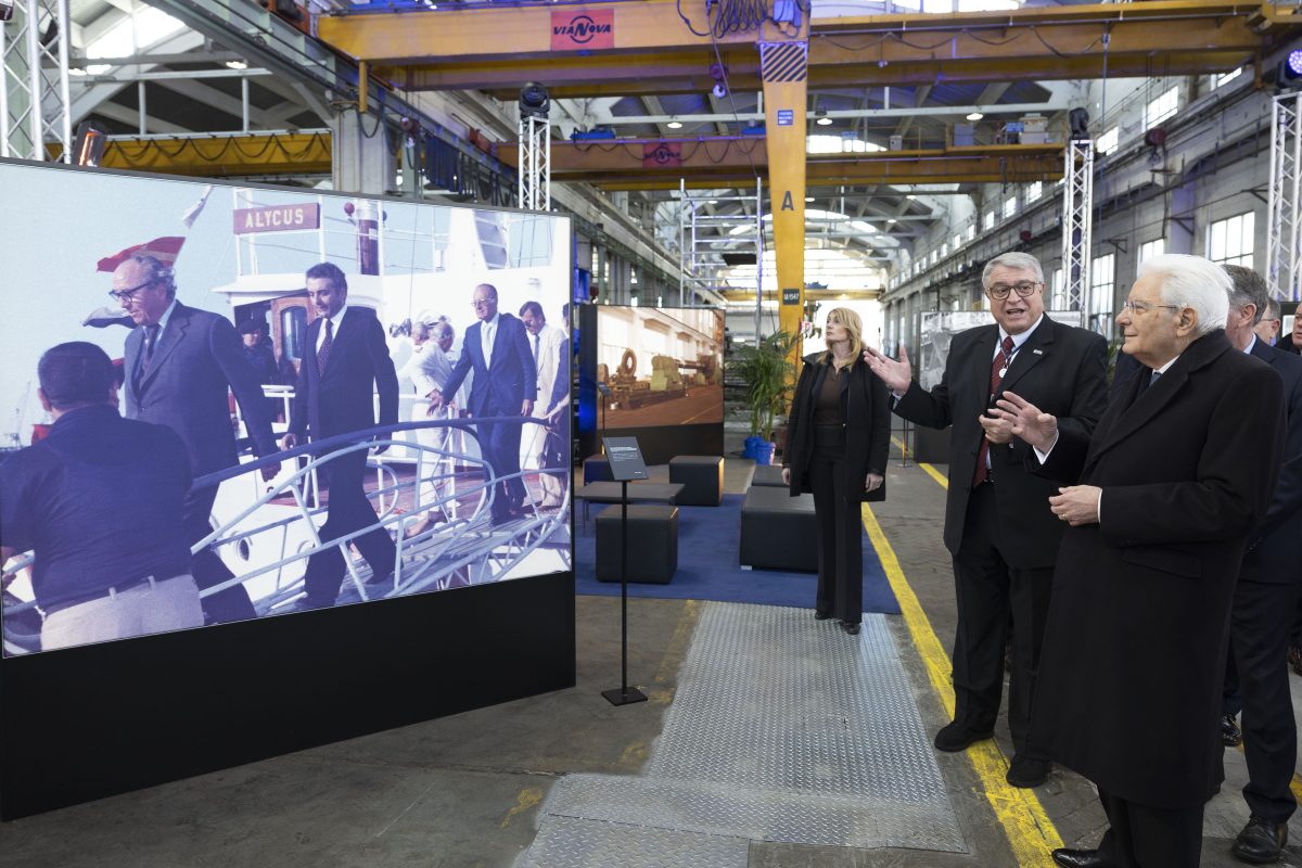 FOTO | Palermo, il Presidente della Repubblica Sergio Mattarella in visita a Fincantieri: “Complimenti alle Maestranze per il lavoro svolto”