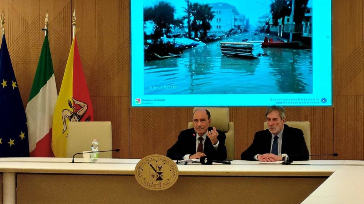 VIDEO – Maltempo, Schifani fa il punto sull’impatto di Harry: la prima stima è di 740 milioni di danni