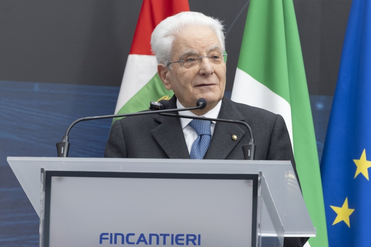 FOTO | Palermo, il Presidente della Repubblica Sergio Mattarella in visita a Fincantieri: “Complimenti alle Maestranze per il lavoro svolto”