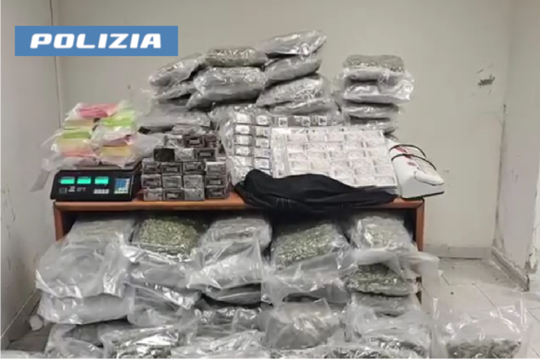 VIDEO | Il maxi deposito di droga a Nesima, le immagini del sequestro: guai per padre e figlio