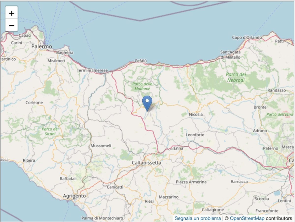 Panico a Blufi: terremoto di magnitudo 3.1 nel Palermitano