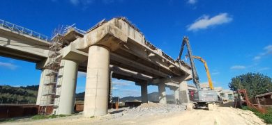 Demolizione viadotto Morello, disposta chiusura di parte dell’A19: ecco quando
