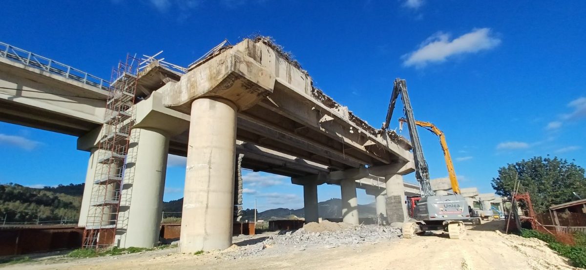 Demolizione viadotto Morello, disposta chiusura di parte dell’A19: ecco quando