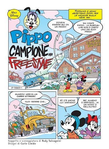 Gli sport invernali sbarcano su Topolino con Pippo campione freestyle