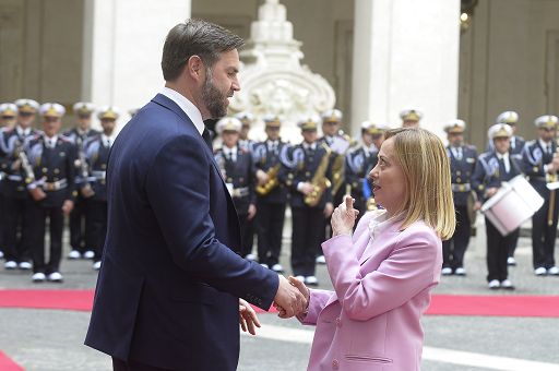 Meloni con Vance: condividiamo sistema valori Occidente