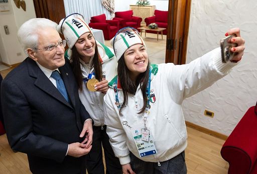 Mattarella “talismano” a Cortina, “le medaglie sono degli atleti”