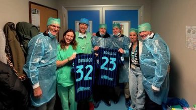 Calcio, l’Inter in visita ai feriti di Crans Montana