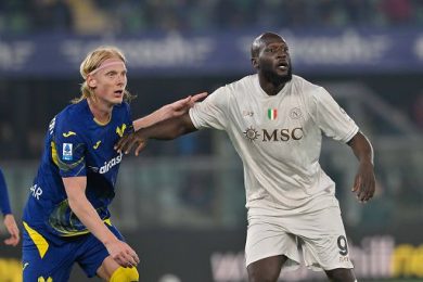 Calcio, Verona-Napoli 1-2, Lukaku al 96′ decide al Bentegodi
