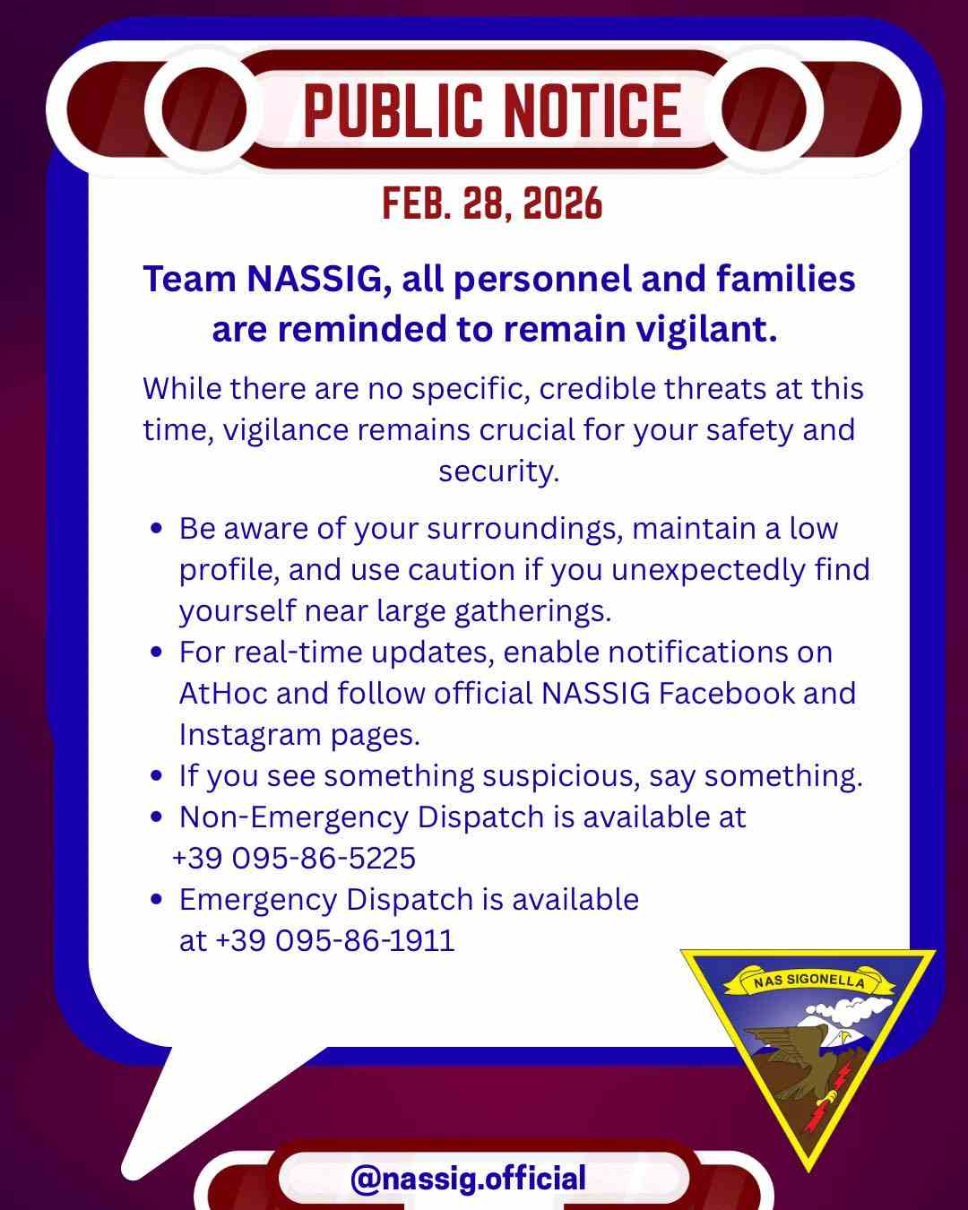 Attacco all’Iran, l’avviso al personale della base Usa di Sigonella: “Restate vigili”