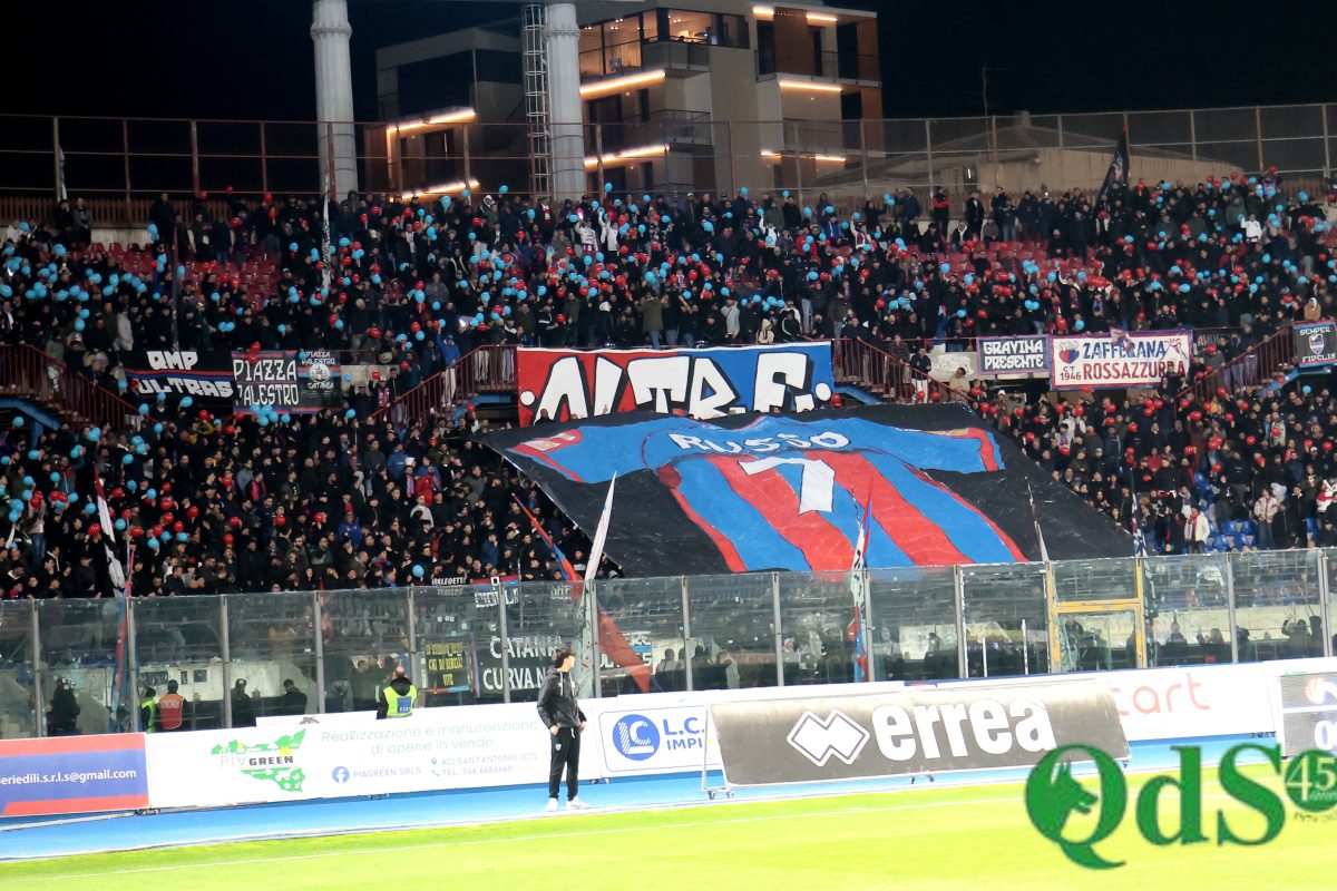 Catania-Trapani 4-0, poker rossazzurro dedicato ad Orazio Russo: la fotogallery