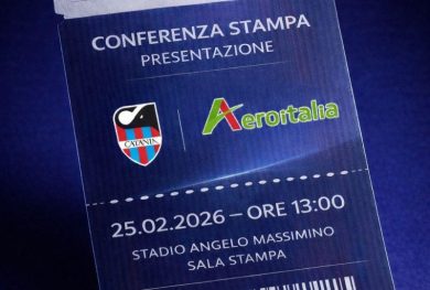 Al via partnership tra il Catania e Aeroitalia, domani la conferenza stampa al Massimino