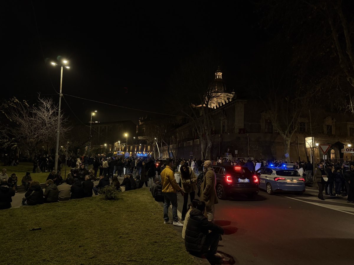 VIDEO e FOTO | Lo spettacolo della “Sira O Tri”, i fuochi per Sant’Agata