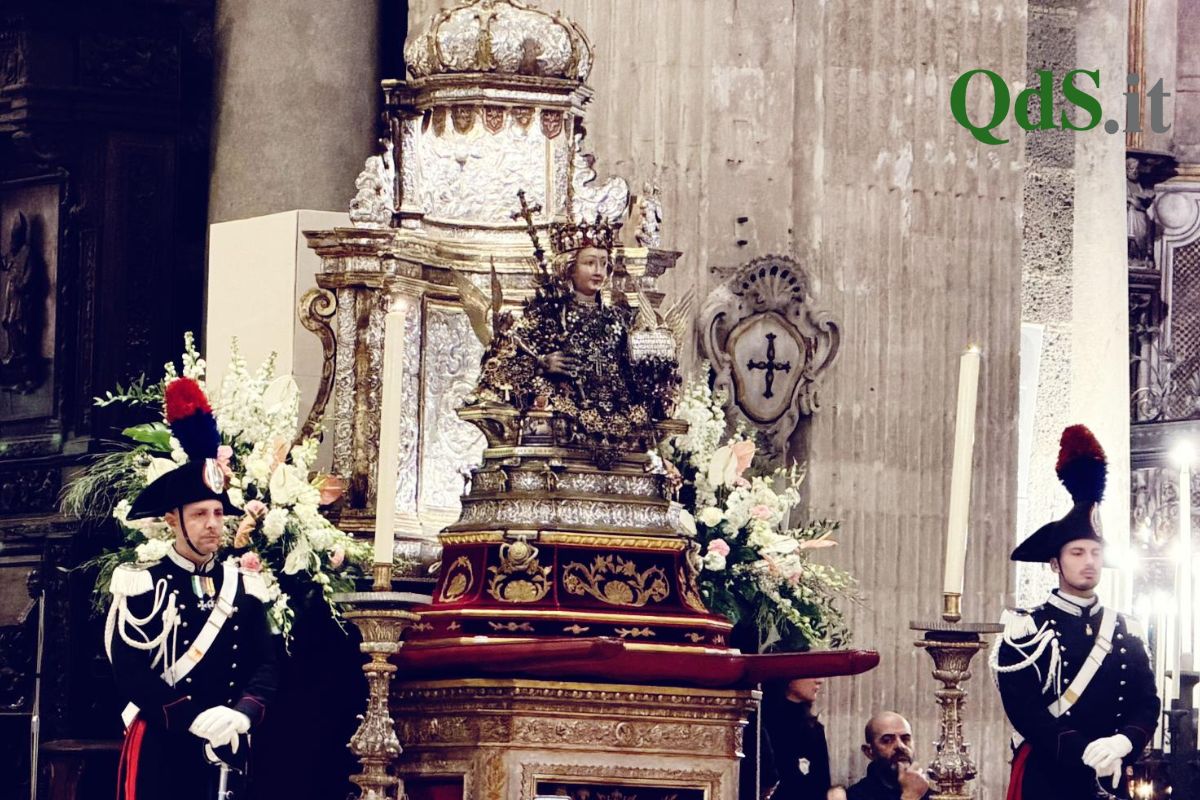 Inizia la Messa dell'Aurora, Sant'Agata 2026 - foto di Daniele D'Alessandro, QdS