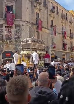 L'inizio della salita di Sangiuliano - QdS, Sant'Agata 2026