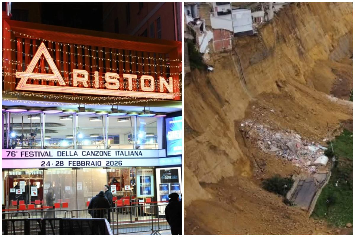 Sanremo 2026 e il pensiero per Niscemi, Conti dopo la performance di Levante Sanremo 2026 e il pensiero per Niscemi, Conti dopo la performance di Levante