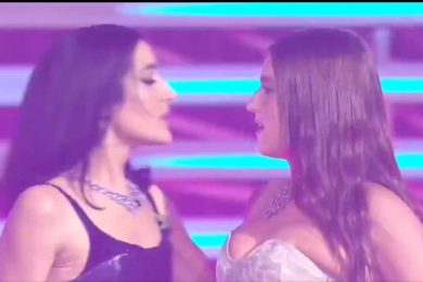 Sanremo 2026, tra Gaia e Levante scatta il bacio (ma non si vede)