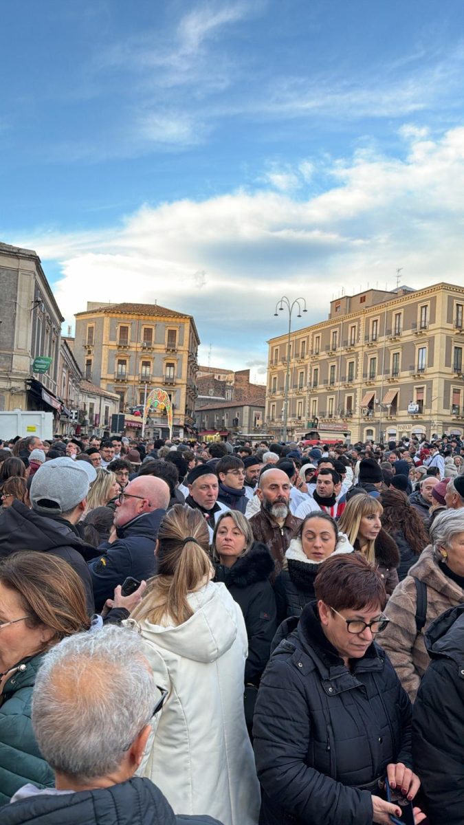 Piazza Stesicoro arriva l'arrivo di Sant'Agata, foto di Federico Rosa - QdS