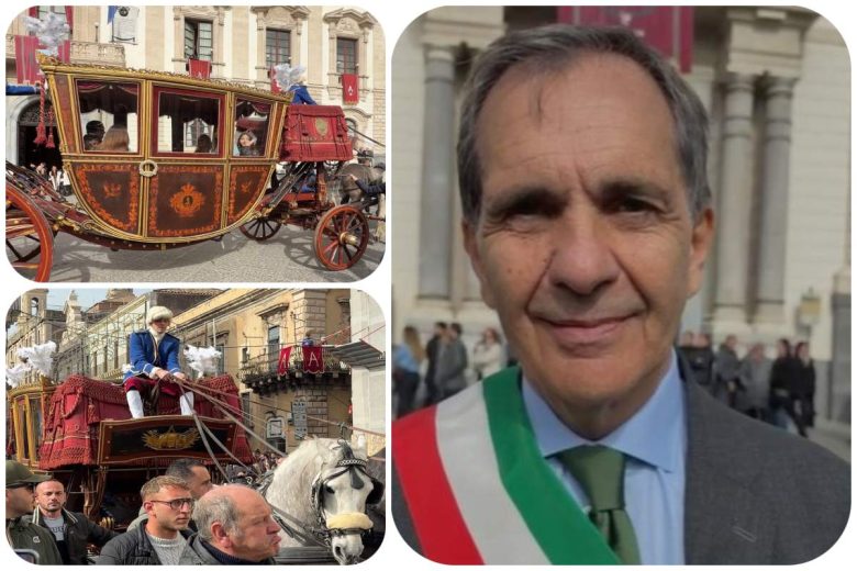 VIDEO | Carrozza del Senato, il sindaco Trantino al QdS: “I volti della gente in festa mi entusiasmano”