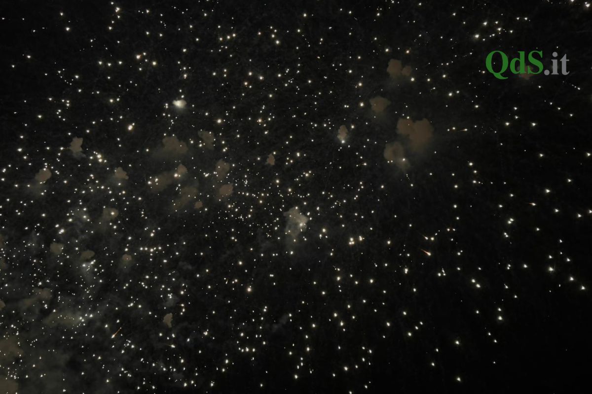 VIDEO e FOTO | Lo spettacolo della “Sira O Tri”, i fuochi per Sant’Agata