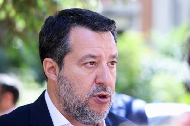 Salvini a casa Bossi a Gemonio