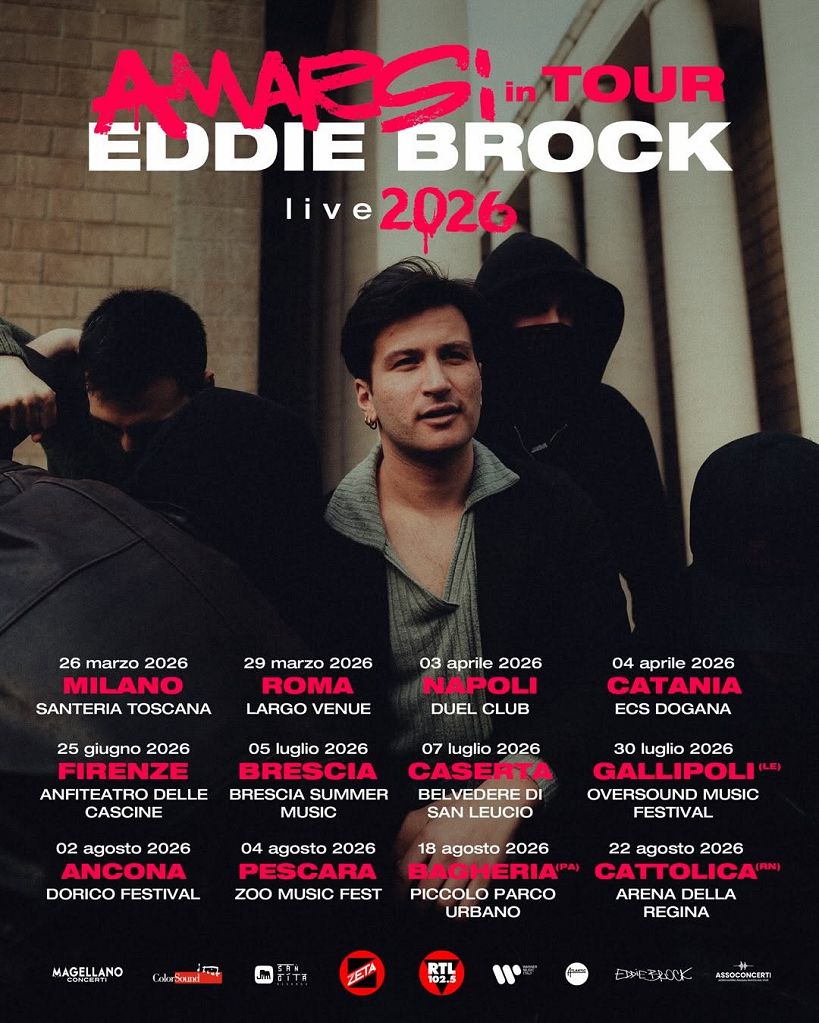 Eddie Brock annuncia “L’amarsi Tour 2026”, al via da Milano