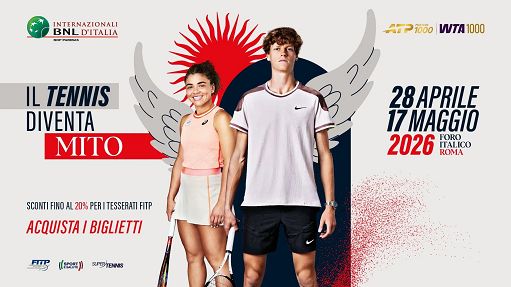 Tennis, al via prevendita biglietti SuperTennis Arena Bnl Roma