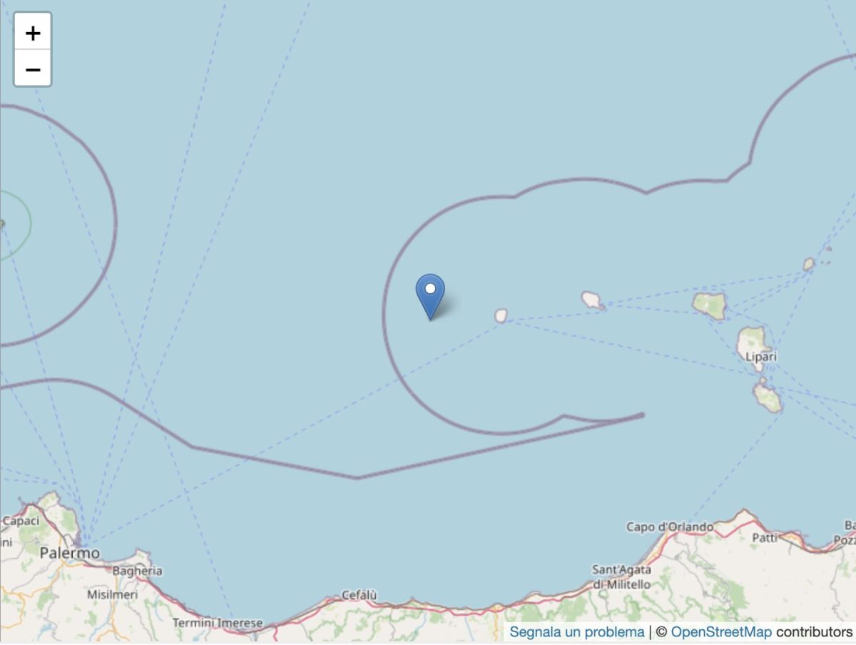 Notte di paura a Palermo: sciame sismico di 15 scosse con epicentro in mare