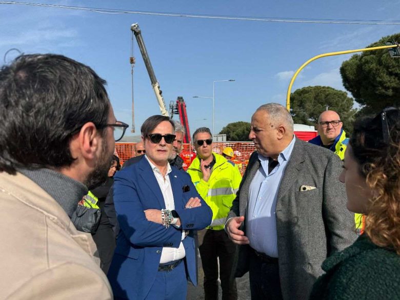 I lavori sul raddoppio del Ponte Corleone, sopralluogo tecnico col sindaco di Palermo