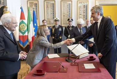 Meloni: buon lavoro a Mazzi, sua esperienza sarà valore aggiunto