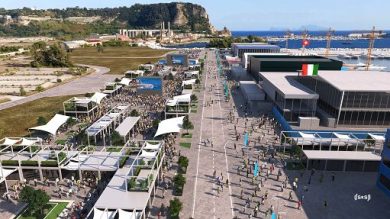 America’s Cup, svelati i render sulle basi dei team a Bagnoli