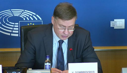 Dombrovskis: non ci sono le condizioni per sospendere il Patto di stabilità