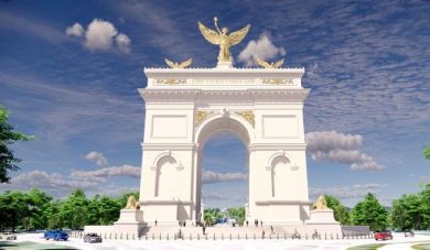 Trump presenta via social il suo Arco di Trionfo