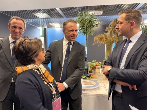 Bobba (Ente Risi) incontra Comm. Ue Hansen al Vinitaly