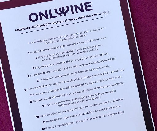Nascono Manifesto e Osservatorio dei giovani vignaioli e piccole Cantine
