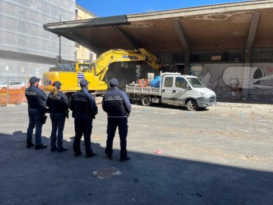 Ex palestra Lupo, iniziati i lavori di demolizione con provvedimenti di sicurezza e viabilità