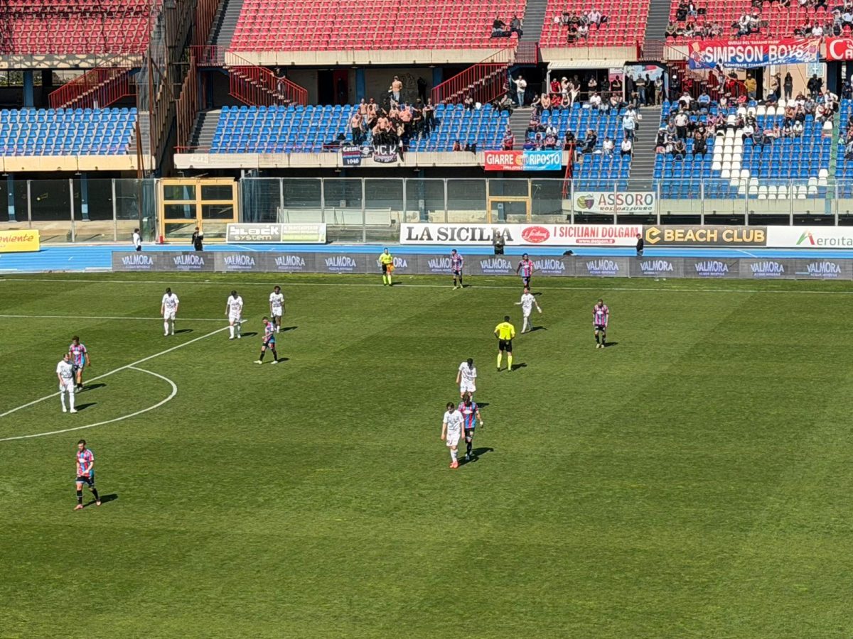 Fine primo tempo Catania Picerno 1-2