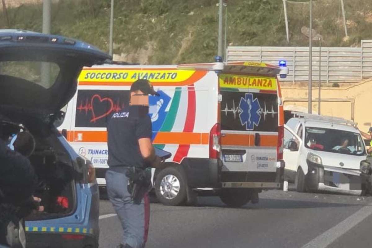 Incidente sull’A29, maxi tamponamento all’altezza di Capaci