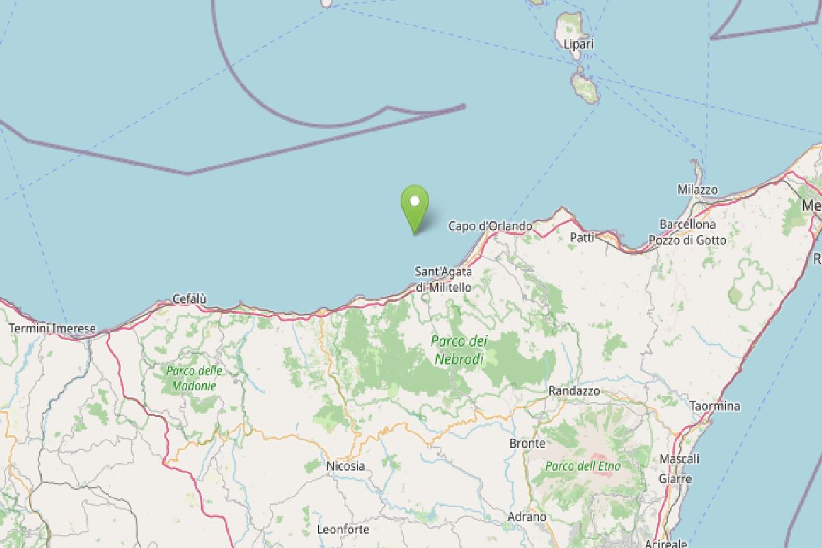 Terremoto nel Messinese, scossa di magnitudo 3.3