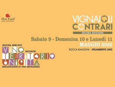 ”Vignaioli Contrari”: dal 9 maggio a Spilamberto la decima edizione