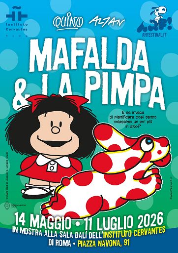 Mostre, a Roma “Mafalda e La Pimpa”