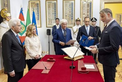 Cultura, Giuli un’ora a colloquio a Palazzo Chigi