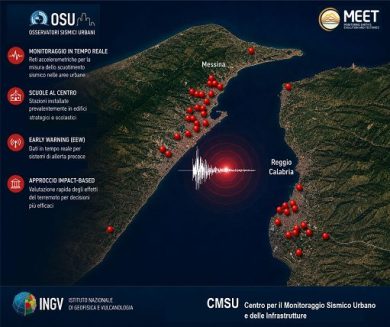 Ingv, installati osservatori sismici nelle scuole Messina e Reggio Calabria