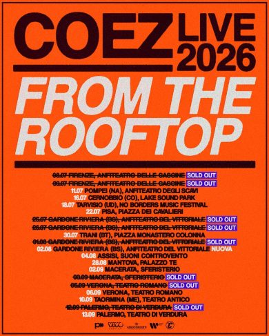 Arriva From the Rooftop 3, Coez registra in presa diretta