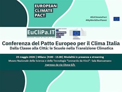 Il 23 maggio “La transizione climatica passa dai banchi di scuola”