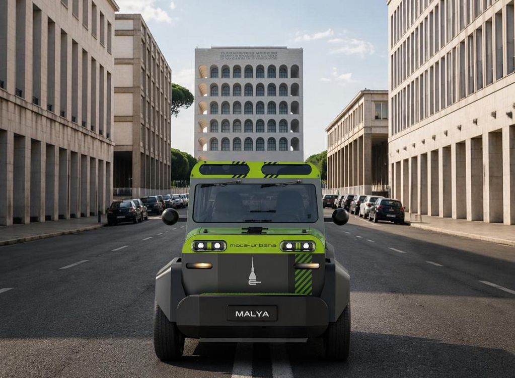 Malya: e-car italiana con range extender a biometano Malya: e-car italiana con range extender a biometano