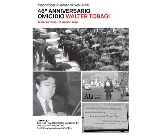 L’Associazione Lombarda dei Giornalisti ricorda Walter Tobagi