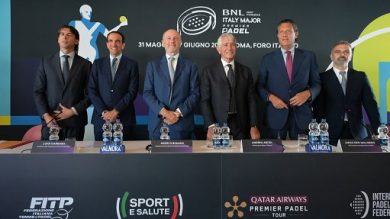Presentato l’Italy Major Premier Padel, a Roma tutte le grandi stelle