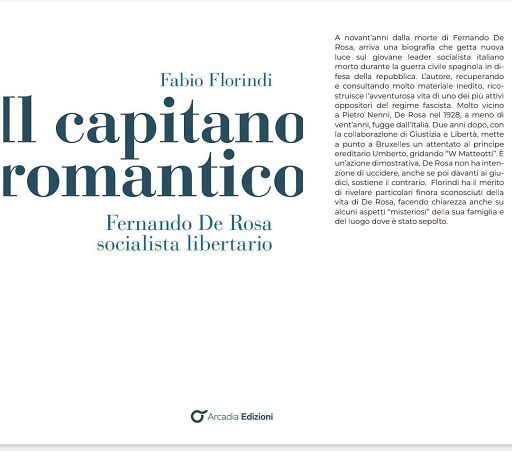 Libri, l’antifascista Fernando De Rosa è “Il capitano romantico”